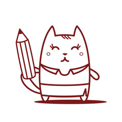 Character businessman in woman business suit line art