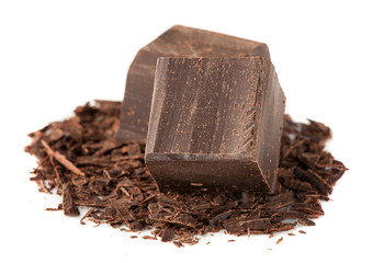 Dark chocolate over White