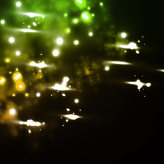 meteor rain in neon style