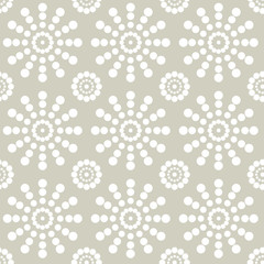 Seamless pattern with elements which are circles of different si