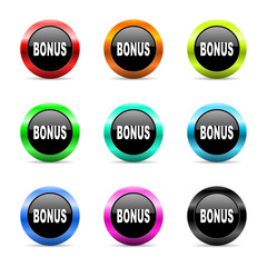 bonus icon vector set