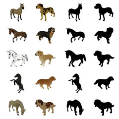 Dogs and horses