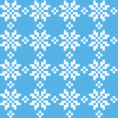Seamless pattern with snowflakes.