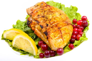 Chicken breast isolated on white