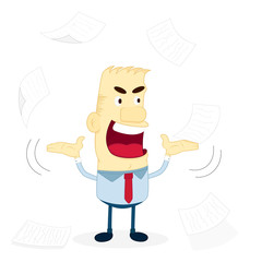 Stressed business man