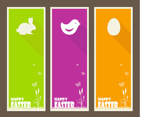 Set of Easter greeting cards