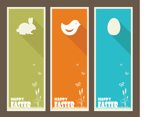 Set of Easter greeting cards