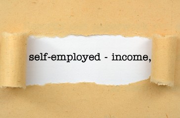 Self employed - income