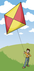 Boy with a kite