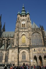 Fototapeta premium Der Veitsdom bei der Prager Burg