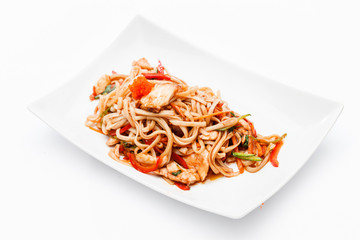 noodle with fish