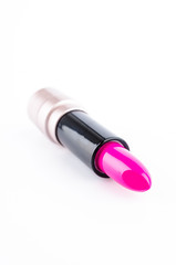 Lipsticks isolated white background