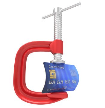 Credit Card With Clamp