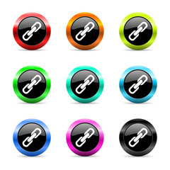link icon vector set