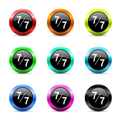 always icon vector set