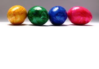 Ostereier als Nahaufnahme