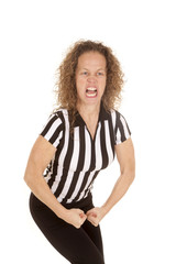 woman referee flex