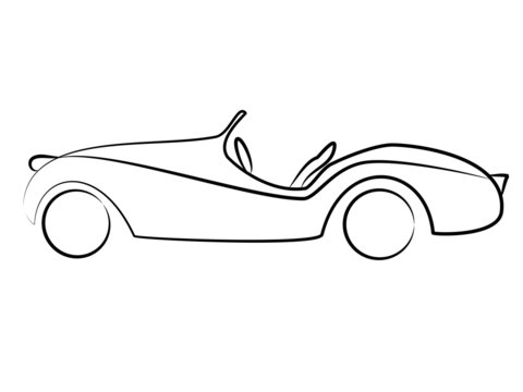 Oldtimer Cabrio Tribal