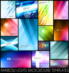 Abstract background templates for your colorful flyers