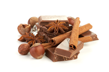 chocolate,nuts and spice