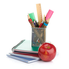 pencil box with school equipment