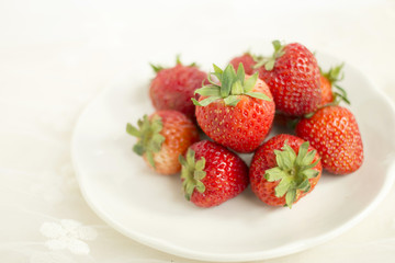 the strawberry plate