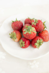 strawberry plate