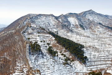 Great Wall of China in Winter