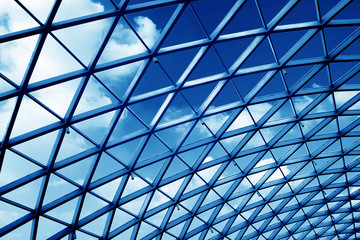 Transparent glass ceiling