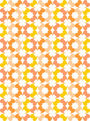 Heart color pattern for printing