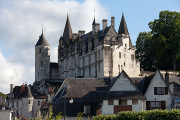Fototapeta na wymiar Chateau de Loches in Loire Valley, France