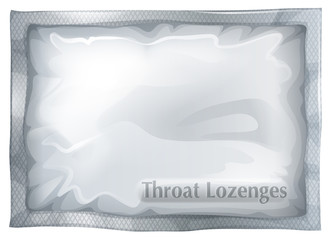 A pack of throat lozenges