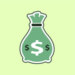 Money bag icon.