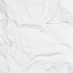 White paper sheet. Paper texture background. Texture of crumpled
