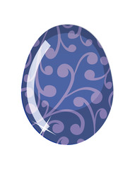 Glass Easter egg. Vector illustration