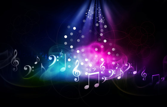 Digital illustration of music background.