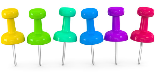 Pinnnadel in Reihenfolge