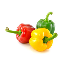 bell pepper isolated on white