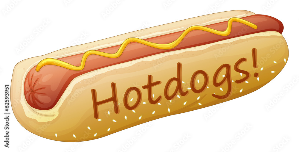 Canvas Prints a yummy hotdog