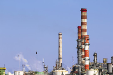 Industrial smoke from chimney