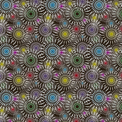 Multicolored seamless abstract pattern