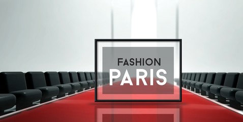 Red carpet runway Fashion Paris