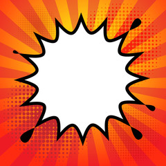 Comic book explosion abstract, vector illustration