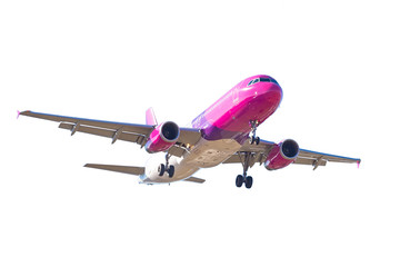 Airplane isolated over white background