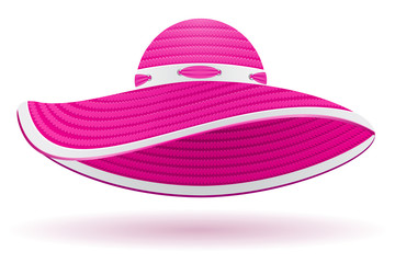 beach hat vector illustration