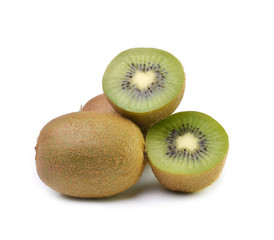 Fototapeta premium Juicy kiwi fruit isolated on white background