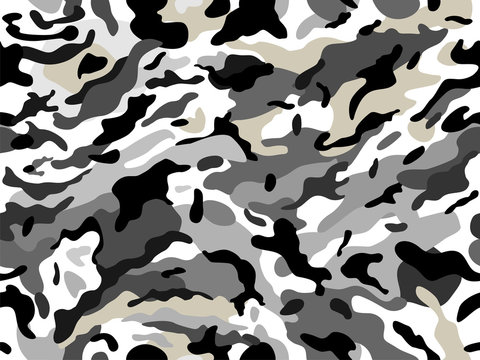Seamless camouflage print