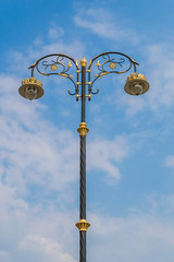 Fototapeta na wymiar Beautiful poles on a background of the blue sky.