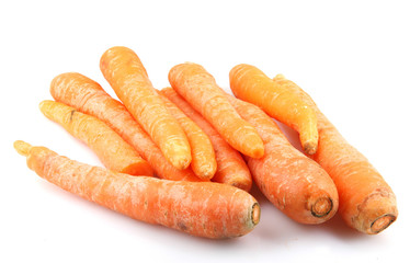 Carrots isolated on white background