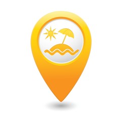 Beach icon on map pointer